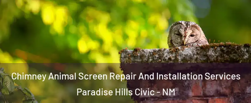 Chimney Animal Screen Repair And Installation Services Paradise Hills Civic - NM