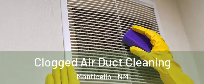 Clogged Air Duct Cleaning Monticello - NM