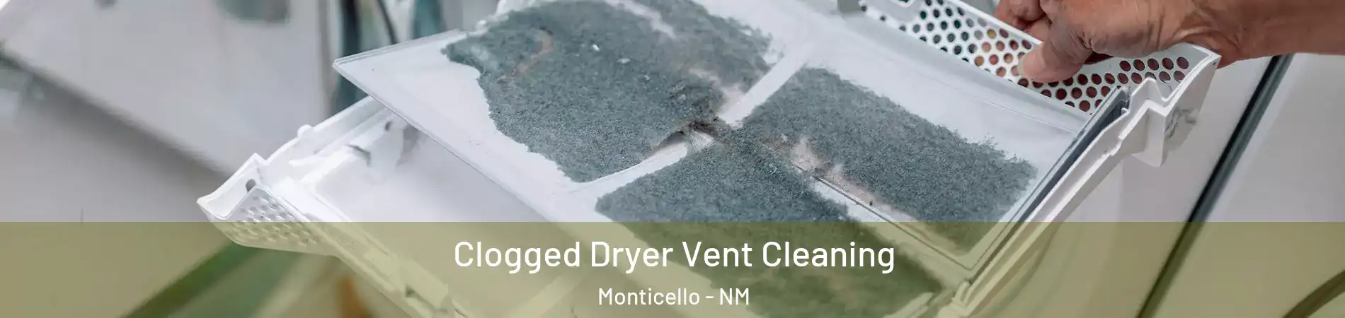 Clogged Dryer Vent Cleaning Monticello - NM
