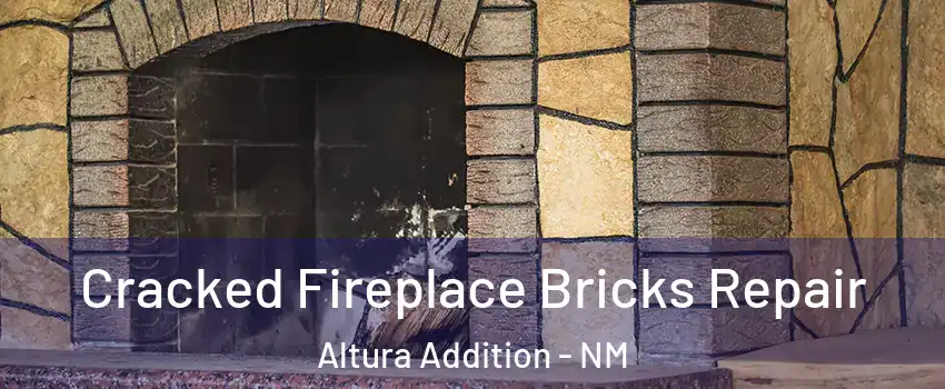 Cracked Fireplace Bricks Repair Altura Addition - NM