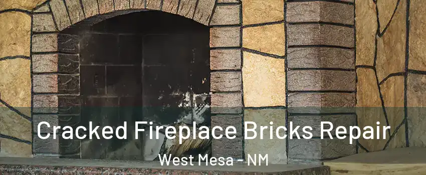 Cracked Fireplace Bricks Repair West Mesa - NM
