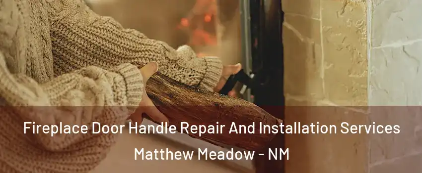 Fireplace Door Handle Repair And Installation Services Matthew Meadow - NM