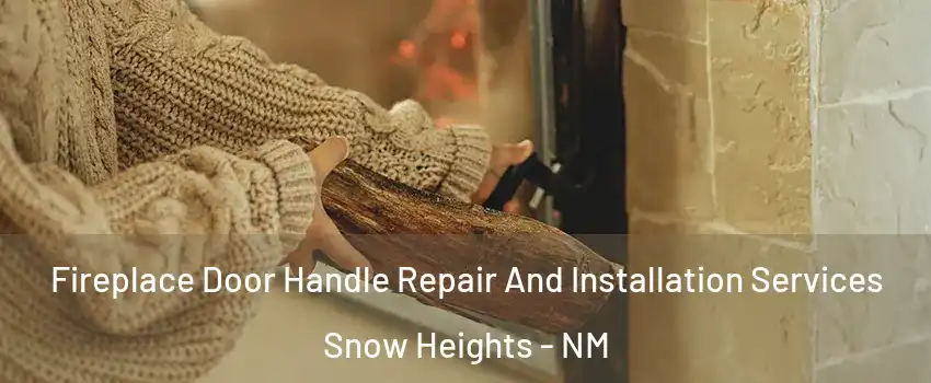 Fireplace Door Handle Repair And Installation Services Snow Heights - NM