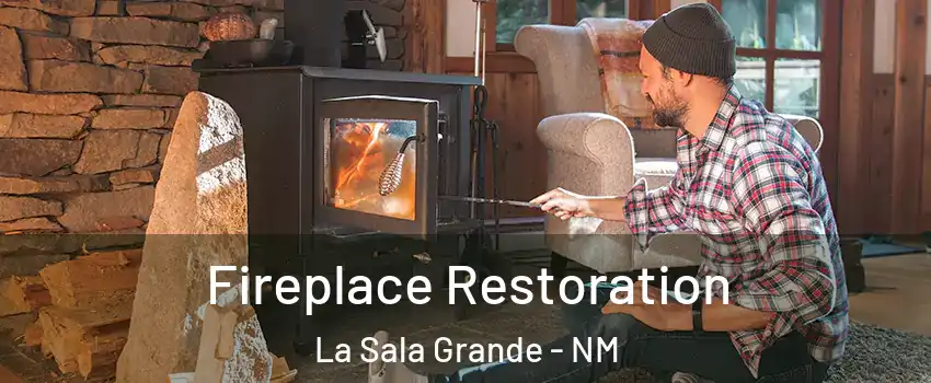 Fireplace Restoration La Sala Grande - NM
