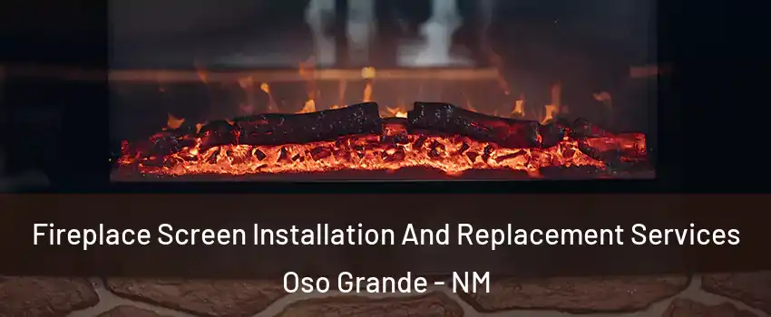 Fireplace Screen Installation And Replacement Services Oso Grande - NM