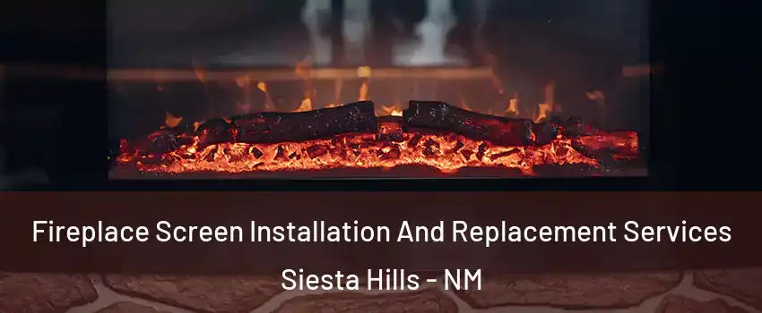 Fireplace Screen Installation And Replacement Services Siesta Hills - NM