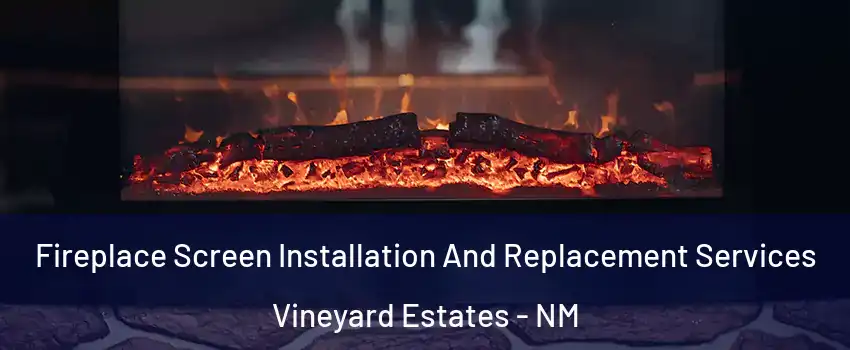 Fireplace Screen Installation And Replacement Services Vineyard Estates - NM