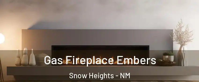Gas Fireplace Embers Snow Heights - NM