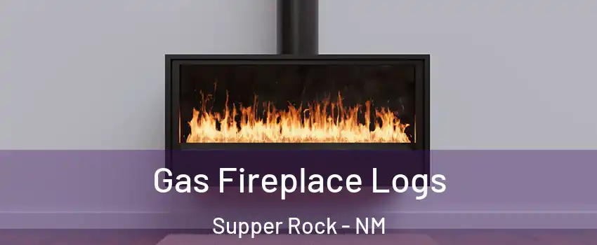 Gas Fireplace Logs Supper Rock - NM