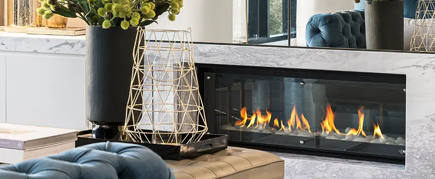 Custom Fireplace Crystals in San Antonio Condominium, New Mexico