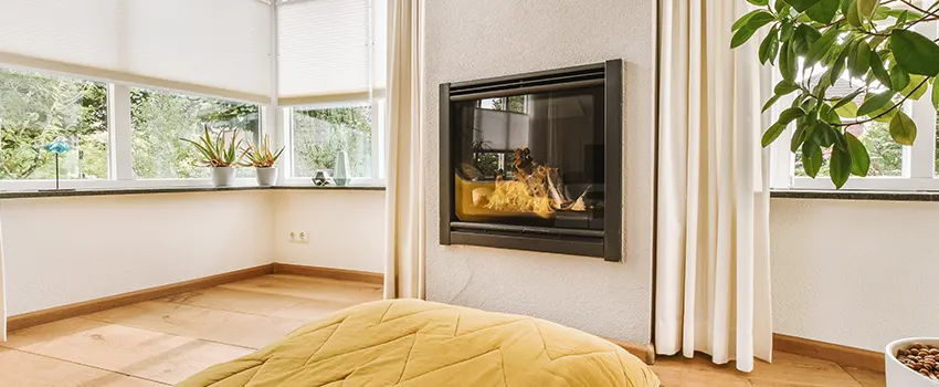 Residential Fireplace Ceramic Glass Installation in San Antonio Condominium, NM