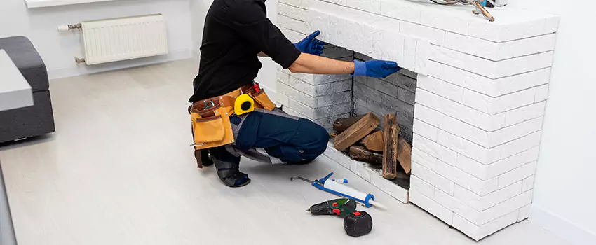 Cleaning Direct Vent Fireplace in San Antonio Condominium, NM
