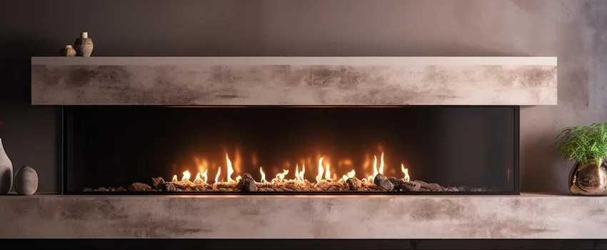 Gas Refractory Fireplace Logs in San Antonio Condominium, NM