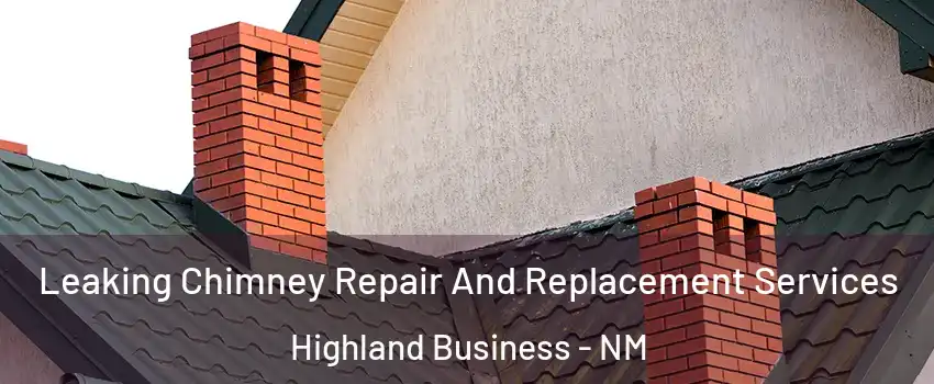 Leaking Chimney Repair And Replacement Services Highland Business - NM