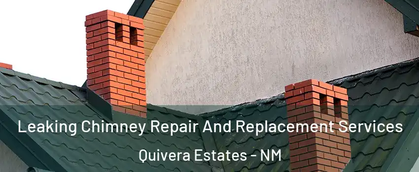Leaking Chimney Repair And Replacement Services Quivera Estates - NM