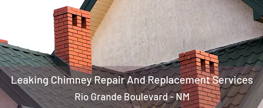 Leaking Chimney Repair And Replacement Services Rio Grande Boulevard - NM