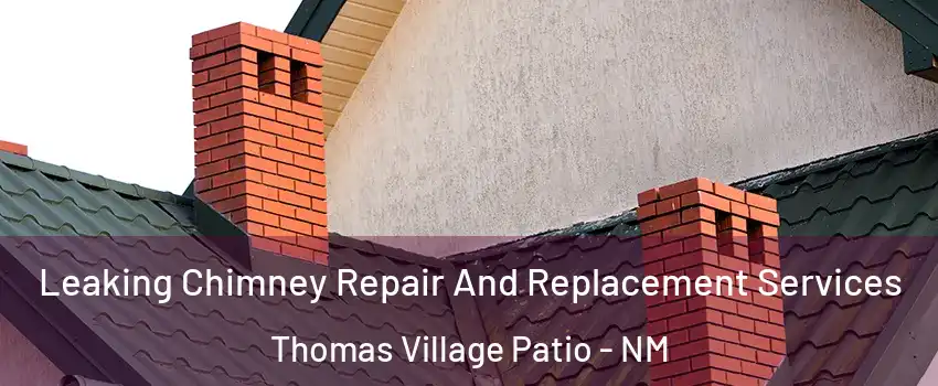 Leaking Chimney Repair And Replacement Services Thomas Village Patio - NM