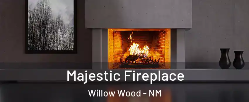 Majestic Fireplace Willow Wood - NM