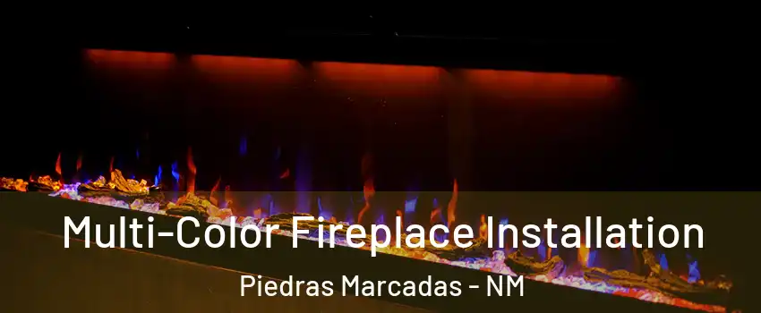 Multi-Color Fireplace Installation Piedras Marcadas - NM