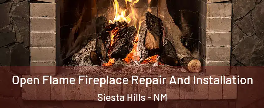 Open Flame Fireplace Repair And Installation Siesta Hills - NM
