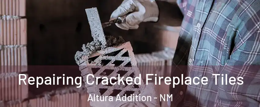 Repairing Cracked Fireplace Tiles Altura Addition - NM