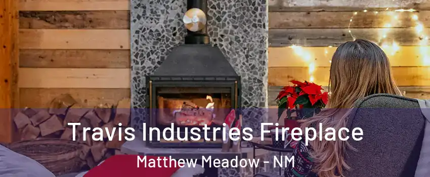 Travis Industries Fireplace Matthew Meadow - NM